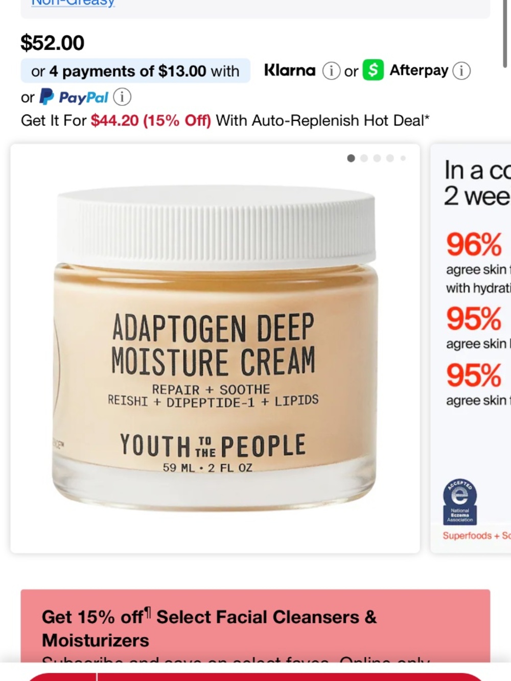 Youth to the people moisturizer